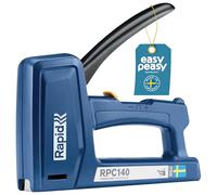 Rapid RPC140 Graffatrice Manuale per il Fissaggio di Materiali Pesanti su Pareti in Legno, Tecnologia PowerCurve per un aggraffaggio fino al 50% meno faticoso, Realizzata in Svezia, 161 x 37 x 185 mm