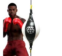 Rapid Sacco da boxe - Powers Double End Set da boxe corda dal pavimento al soffitto | Robusto punching ball per adulti - Set da allenamento thai punch