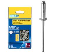 Rapid rivetti High Performance Ø3.2 x 8 mm. Confezione grande da 500 pezzi.