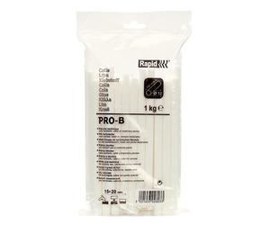 Rapid Stick Colla PRO-B da 1 Kg Ø12x190 mm, Bianco, per Sigillature e Cavi | Ad Alto Contenuto di Resina per una Vasta Gamma di Applicazioni su PVC, Cavi e Vetro