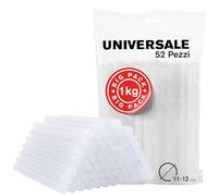 Rapid Colla termofusibile in stick – 12 mm x 19 cm – Trasparente – 1 kg