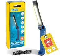 Rapid The Mechanic Luce da Lavoro LED da 500 Lumen con Braccio Pieghevole, Supporto Magnetico, Batteria Ricaricabile Micro-USB, Ideale per Riparazioni di Veicoli e per Illuminare Spazi Ristretti