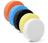 Rapidbok 5 Pezzi Kit Spugne Lucidatura Auto, Pad Lucidatura Auto 100mm, Spugna per Lucidatura Auto, Tampone Spugna Lucidatura, Tampone Lucidante, Tamponi per Lucidatura a Buffing per Lucidatrice