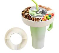 Rapidbok Ciotola per Snack in Silicone Compatibile con Stanley Cup 40 oz, Vassoio per Snack Riutilizzabile con Scomparti per Accessori per Tazza Stanley Grande Capacità