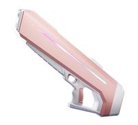 Rapidjet Pro-Electric Pulse Water Gun,long range water gun,ultimate battle blaster electric water gun,Automatic One-Button Refill,1000ml Tank,LED Lights,for all (Pink)