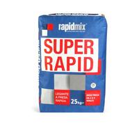 Rapidmix Super Rapid Cemento Rapido Malta Cementizia Premiscelata Indurimento Ultrarapido Confezione 25kg