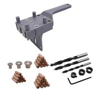 Rapido Legno Doweling Jig Handheld Pocket Hole Systems 6/8/10mm Drill Bit Hole Puncher per Carpenteria Tasselli per la lavorazione del legno