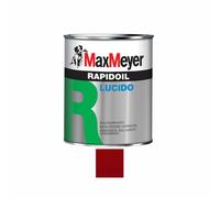 RAPIDOIL Smalto lucido a solvente per ferro e legno Rosso Segna 0,375 L MaxMeyer