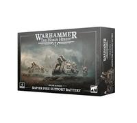 Rapier Fire Support Battery Miniature per Warhammer The Horus Heresy, Piattaforme per armi pesanti Auxilia Solari con lanciatore quad o mortaio talpa, 4 modelli in plastica multiparte