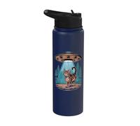Rapimento di alieni di gatti Stainless Steel Insulated Water Bottle