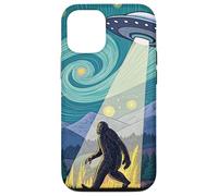 Rapimento di Bigfoot nella notte della foresta stellata Custodia per iPhone 12/12 Pro