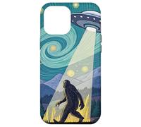 Rapimento di Bigfoot nella notte della foresta stellata Custodia per iPhone 12 Pro Max