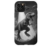 Rapimento di dinosauri galattici TRex vs UFO Custodia per iPhone 11 Pro