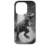 Rapimento di dinosauri galattici TRex vs UFO Custodia per iPhone 14 Pro