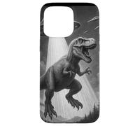 Rapimento di dinosauri galattici TRex vs UFO Custodia per iPhone 15 Pro Max