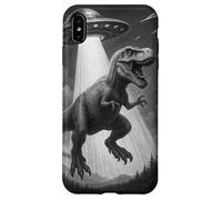 Rapimento di dinosauri galattici TRex vs UFO Custodia per iPhone XS Max