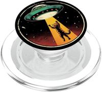 Rapimento UFO Gatto Divertente PopSockets PopGrip per MagSafe