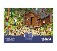 Rapina di scoiattolo della foresta nera Puzzle in Legno Impermeabile DIY Puzzles Da 1000 Pezzi Per Adulti Impossibili Giochi Di Impegnativi