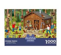 Rapina di scoiattolo della foresta nera Puzzle in Legno Impermeabile Puzzles Da 1000 Pezzi Per Adulti Colorati Giochi Di Puzzle Impegnativi