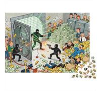 Rapina in banca, forzatura della cassaforte Puzzle in Legno Impermeabile DIY Puzzles Da 1000 Pezzi Per Adulti Impossibili Giochi Di Impegnativi