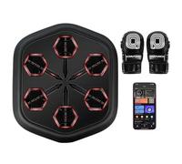 RAPLONC Onepunch Music Boxing Machine Wall Monted, Smart Boxing Music Machine con LED, Machine di Gioco con Supporto per Telefono e Guanti da Boxe per Il Rilascio di Stress