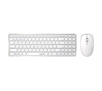 Rapoo 9300M Multi-mode Wireless Ultra-sottile Desktop Combo Set - Bianco (QWERTY)