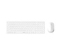 RAPOO - 9310M - Combo Tastiera Mouse Wireless Multimode - Design Ultra Slim, Commutazione istantanea tra più dispositivi collegati, Autonomia fino a 12 mesi - Bianco
