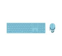 Rapoo 9850M clavier Souris incluse RF sans fil + Bluetooth QWERTZ Allemand Bleu