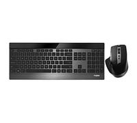 Rapoo 9900M Multi-mode Wireless Ultra-Slim Advanced Desktop Combo Set Nero (QWERTY UK Layout)