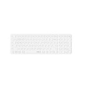 Rapoo E9310M - Tastiera wireless Bluetooth & 2.4G USB Wireless, Multi Device fino a 4 dispositivi, alloggiamento compatto in alluminio, funzionamento a batteria, layout QWERTZ tedesco, bianco