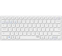 Rapoo E9600M tastiera RF senza fili + Bluetooth QWERTY Tedesco Bianco NEW