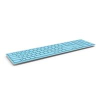 Rapoo E9800M tastiera RF senza fili + Bluetooth QWERTZ Tedesco Blu NEW