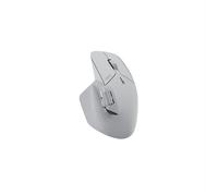 Rapoo MT760M - Mouse wireless silenzioso, USB Wireless 2.4G e Bluetooth, fino a 4000 DPI, clic silenzioso, Multi Device, rotella di scorrimento con pollice, batteria, per PC, Mac, bianco-grigio