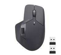 Rapoo MT760 - Mouse wireless multi-dispositivo, Bluetooth 5.0/3.0 e connessione tri-mode da 2,4 GHz, fino a 4 dispositivi, 11 pulsanti programmabili, DPI 4K, design ergonomico, durata della batteria