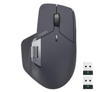 Rapoo MT760 PRO Mouse Wireless, NearLink + Bluetooth 5.0 Multi-Dispositivo, 12K DPI, 2K Polling, Ergo per Lavoro & Gaming, 11 Pulsanti Programmabili, Memoria On-Board, Clic Silenziosi, USB-C, 120