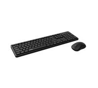 Rapoo Set tastiera 8150 m, senza fili, Bluetooth e 2,4 G, USB Wireless, Multi Device fino a 4 dispositivi, chiusura silenziosa e clic silenzioso, mouse 2400 DPI Ambidestro, layout QWERTZ tedesco, nero