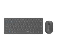 Rapoo Tastiera mouse wireless multi-modalità ricaricabile Blade 9600 m (pacchetto kit tastiera+ mouse, tastiera ricaricabile AZERTY, mouse 3 pulsanti, Bluetooth+ WiFi, ideale PC, laptop, mac)