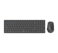 Rapoo Tastiera mouse wireless multi-modalità ricaricabile Blade 9700 m (pacchetto kit tastiera e mouse, tastiera ricaricabile 99 tasti AZERTY, mouse 5 pulsanti autonomia 12 mesi, ideale PC Laptop)