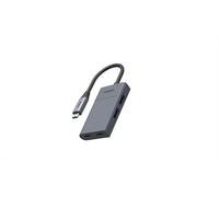 Rapoo - Uch-4013 Usb-c To Usb-a & Usb-c Hub-grey - Grigio Rapoo
