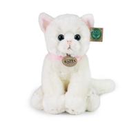 Rappa Gatto bianco in peluche con collare rosa