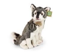 Rappa lupo di peluche con cucciolo eco-friendly 27 cm