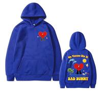 Rapper Bad Bunny Un Verano sin Ti Felpa con Cappuccio Grafica Pullover Uomo/Donna Felpa Casual