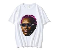 Rapper Young Thug Cotton T Shirt Ragazzi Moda Hip Hop Street Style T Shirt Summer Kids T-Shirt Manica Corta Top XS-4XL-Black||XS