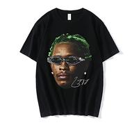 Rapper Young Thug Graphic T Shirt Uomo Donna Moda Hip Hop Street Style T-Shirt Estate Casual Manica Corta Tee Shirt Oversize XS-4XL-Black||XS
