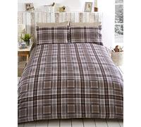 Rapport Copripiumino 100% Cotone Spazzolato, Naturale, Matrimoniale