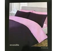 Rapport - Copripiumino Reversibile in Percalle, in Poliestere e Cotone, Colore: UVA/Lilla