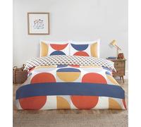 Rapport Home Baltimore - Set di biancheria da letto in microfibra per letto matrimoniale, reversibile, lenzuolo con angoli e federe abbinate