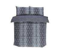 Rapport Home CALVIN Shapes - Set copripiumino double-face geometrico, colore: grigio