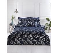 Rapport Home Como, set copripiumino matrimoniale blu navy