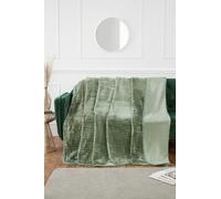 Rapport Home Coperta in visone a coste, 150 x 200 cm, colore: Verde